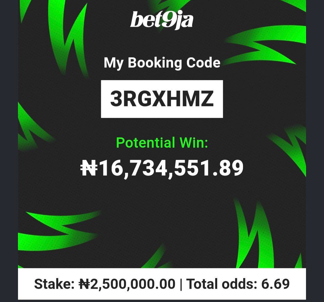 jujupunter's tweet image. Sweet  6+ Odds bet9ja 🔥 

👉   3RGXHMZ

#bet9jacode
