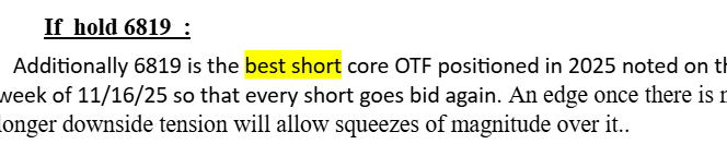 Quick update: We are seeing cores being established in the 10-year $ZN_F.

Net shorts continue to provide a bid. With bonds building continued core positions, bulls must not allow a break below 6796.25, given the amount of long cores built in the 10-year bond versus short cores