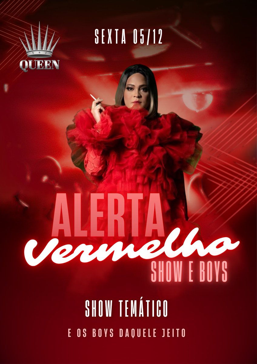 Sexta tem ALERTA VERMELHO 
Show temático com Boys e stripper total no Bar Queen