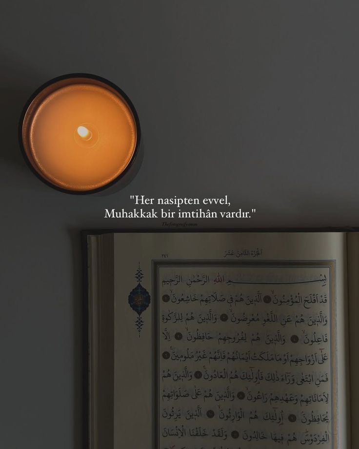 Her nasipten evvel,
Muhakkak bir imtihan vardır.