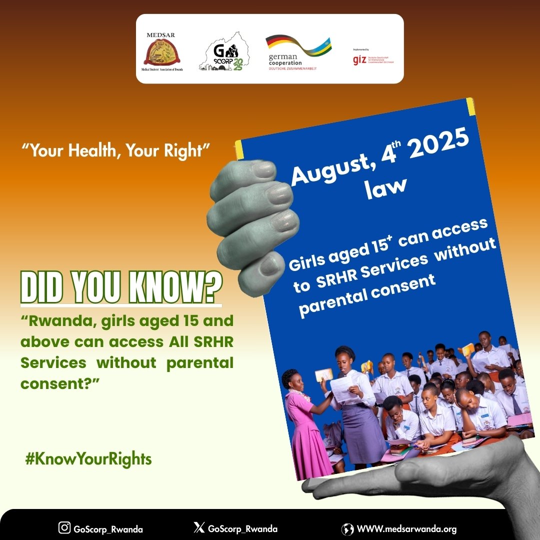 YEAMG_MEDSAR's tweet image. In the YEAMG Project, we stand with efforts like this that prioritize youth-friendly SRHR access. 🌍💛  
Empowering adolescents with informed choice and care is how we break cycles of GBV and build safer communities.  
#YourHealthYourRight #SRHRForAll #YEAMGProject