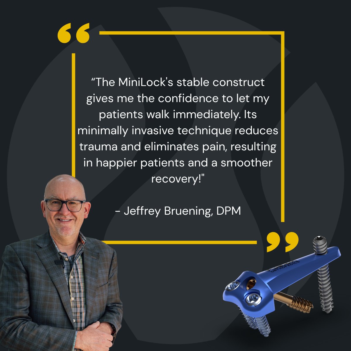Fusion_Ortho's tweet photo. Stability. Confidence. Results.
#FusionOrthopedics #EverythingBetter #FootAndAnkleSurgery #Orthopedics #PodiatricMedicine #SurgicalInnovation #PatientOutcomes #MiniLock #MinimallyInvasive #OrthopedicSurgery #DPM https://t.co/Ha6xu9Vnjs