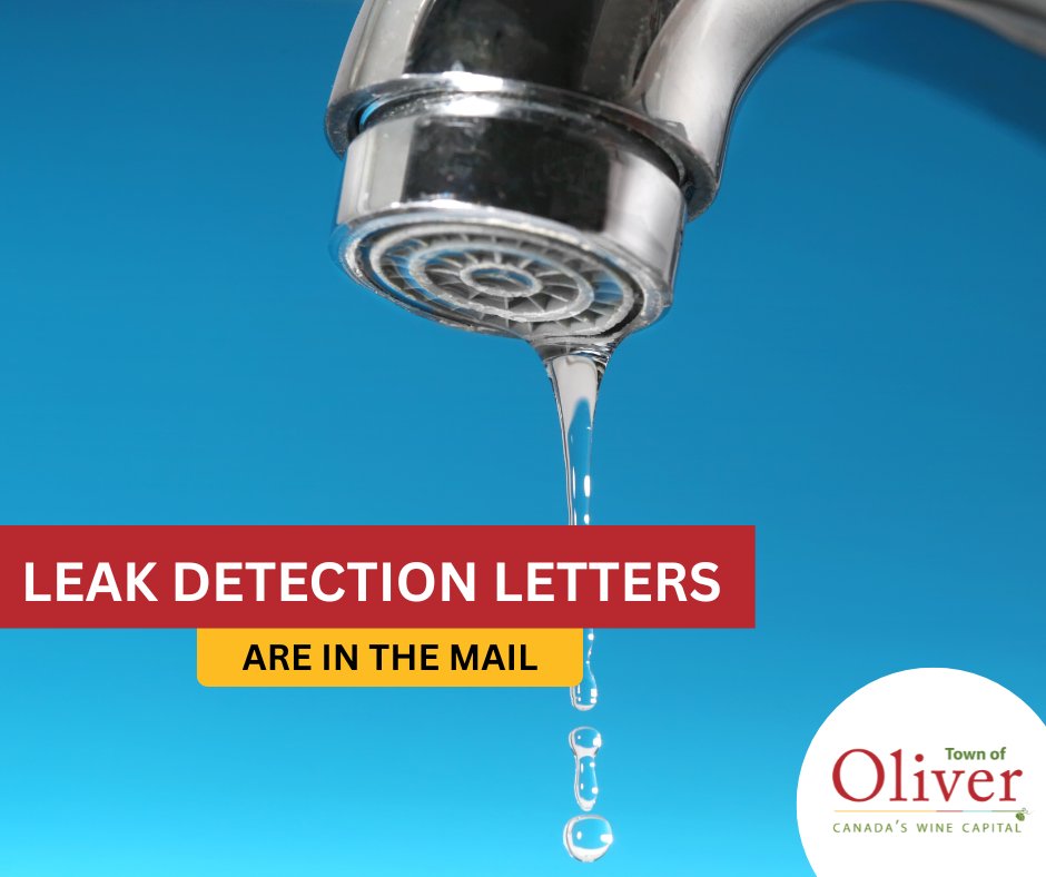 Water Meters have been read. If a leak has been detected on your property, you will soon receive a letter in the mail.

If you have any questions, please contact our Utility Clerk at 250-485-6253 or email finance@oliver.ca