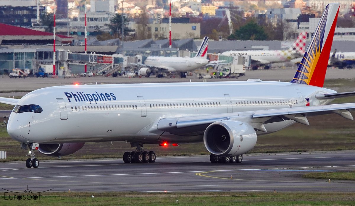 First Airbus A350-1000 for Philippines Airlines #avgeek #Philippinesairlines <a href="/Airbus/">Airbus</a> #planespotting #A350 🇵🇭