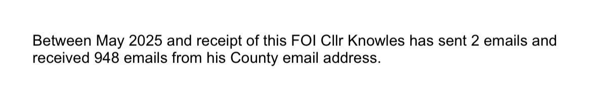reformexposed's tweet image. Is this the UK’s laziest Councillor?

Reform UK’s Councillor Shaun Knowles in Northumberland has been paid £9340.67 since becoming a councillor. 

An FOI has shown he’s sent 2, TWO emails since May.

He’s attended just 1 meeting (in Sept) since elected.

Reform UK wasting tax…