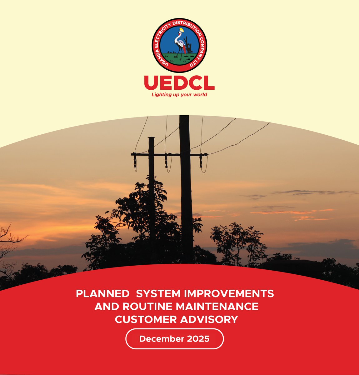Uganda Electricity Distribution Company Ltd tweet media