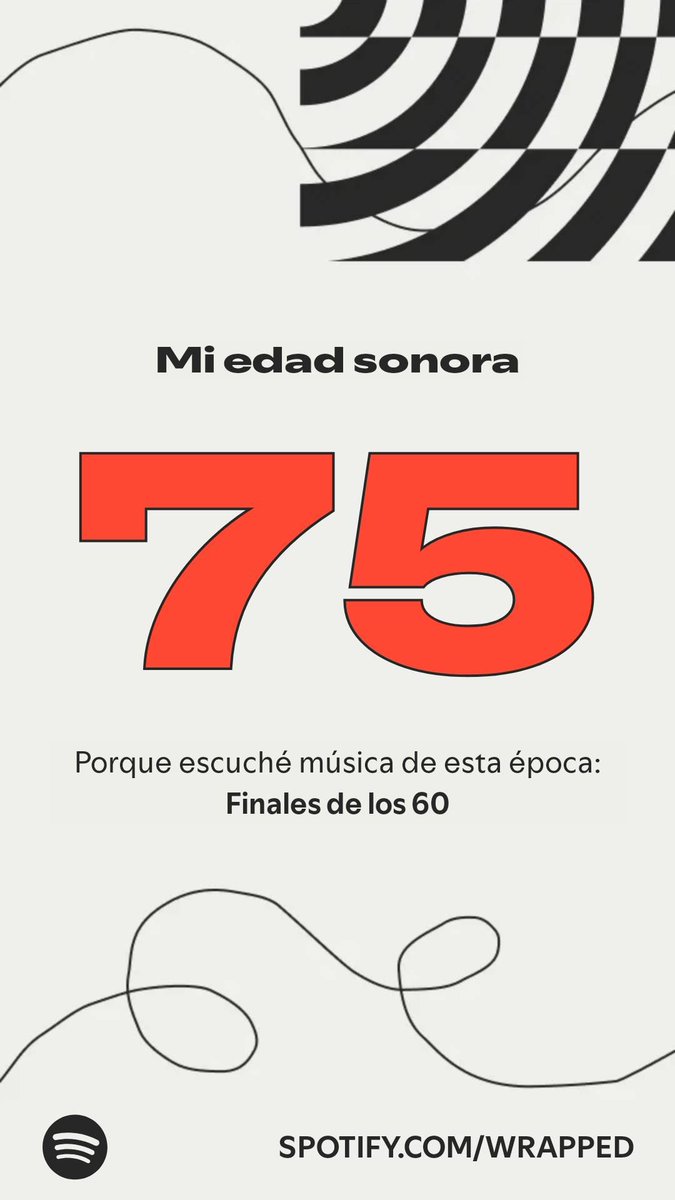 triwidad's tweet image. Esta es mi edad sonora según mi #SpotifyWrapped. 
spotify.com/wrapped-share/…