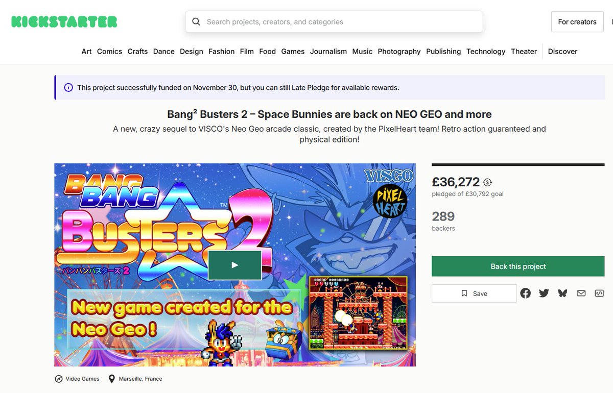 🔥Bang Bang Busters 2 coming to the #Dreamcast #NeoGeo amongst other platforms by <a href="/PixelHeart_eu/">PixelHeart</a> - Has SMASHED it's goal! 🔥

You can still back it here - kickstarter.com/projects/pixel…

<a href="/TheDCJunkyard/">The Dreamcast Junkyard</a> <a href="/CombyLaurent1/">Sega Dreamcast Info</a> <a href="/DreamcastHubCom/">DreamcastHub</a> <a href="/falco_girgis/">Falco Girgis</a> <a href="/IanMicheal10/">Ian Micheal</a>