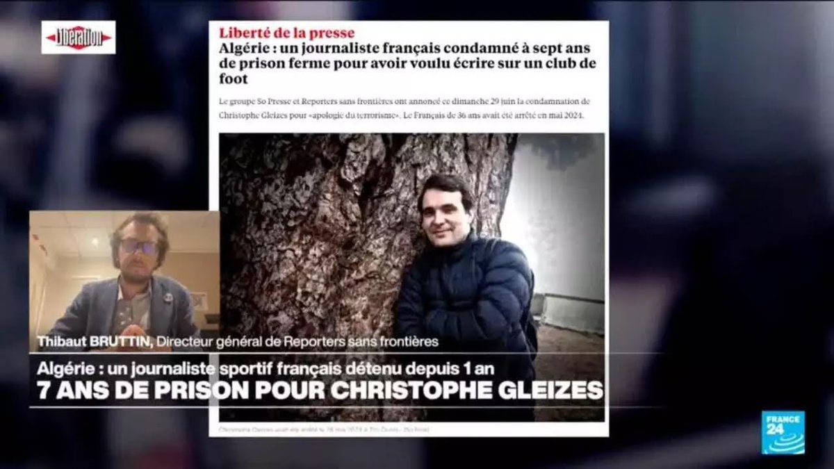 Algérie : Le journaliste indigéniste décolonial Christophe Gleizes (So Foot) condamné à 7 ans de prison en appel pour des échanges avec un militant kabyle (MàJ)

 fdesouche.com/2025/12/03/alg…