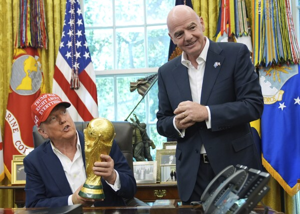 JacobsBen's tweet photo. 🚨 Donald Trump will be attending the FIFA World Cup draw on Friday in person. He is expected to be awarded the inaugural FIFA Peace Prize.🏆 https://t.co/1yKqkSC53Q