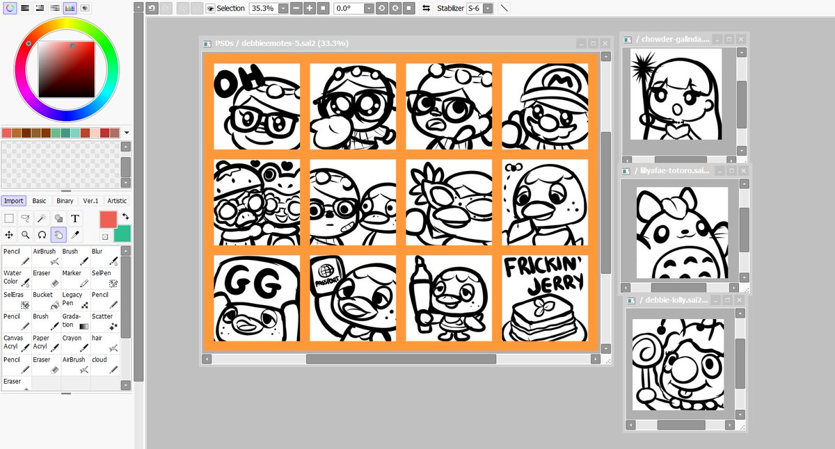hii I have lots of emotes to draw come watch!
twitch.tv/spiffiey