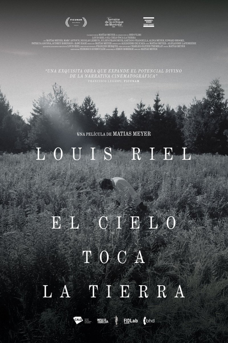 CinetecaMexico's tweet photo. #PróximoEstreno 🎬

Dirigida, escrita, producida y protagonizada por Matías Meyer, LOUIS RIEL O EL CIELO TOCA LA TIERRA (2024), es una cinta con fotografía a blanco y negro que sigue el capítulo final, basada en sus diarios de prisión, de uno de los personajes históricos más importantes de Canadá: Louis Riel (1844- 1885). 📽️​✒️​

Mírala en Cineteca Nacional México 🔴 a partir del viernes 5 de diciembre.