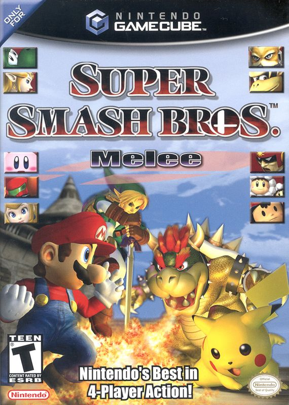 VideoGameHstry's tweet photo. Super Smash Bros. Melee was released 24 years ago today in North America (2001) https://t.co/jxUpo9SbQn