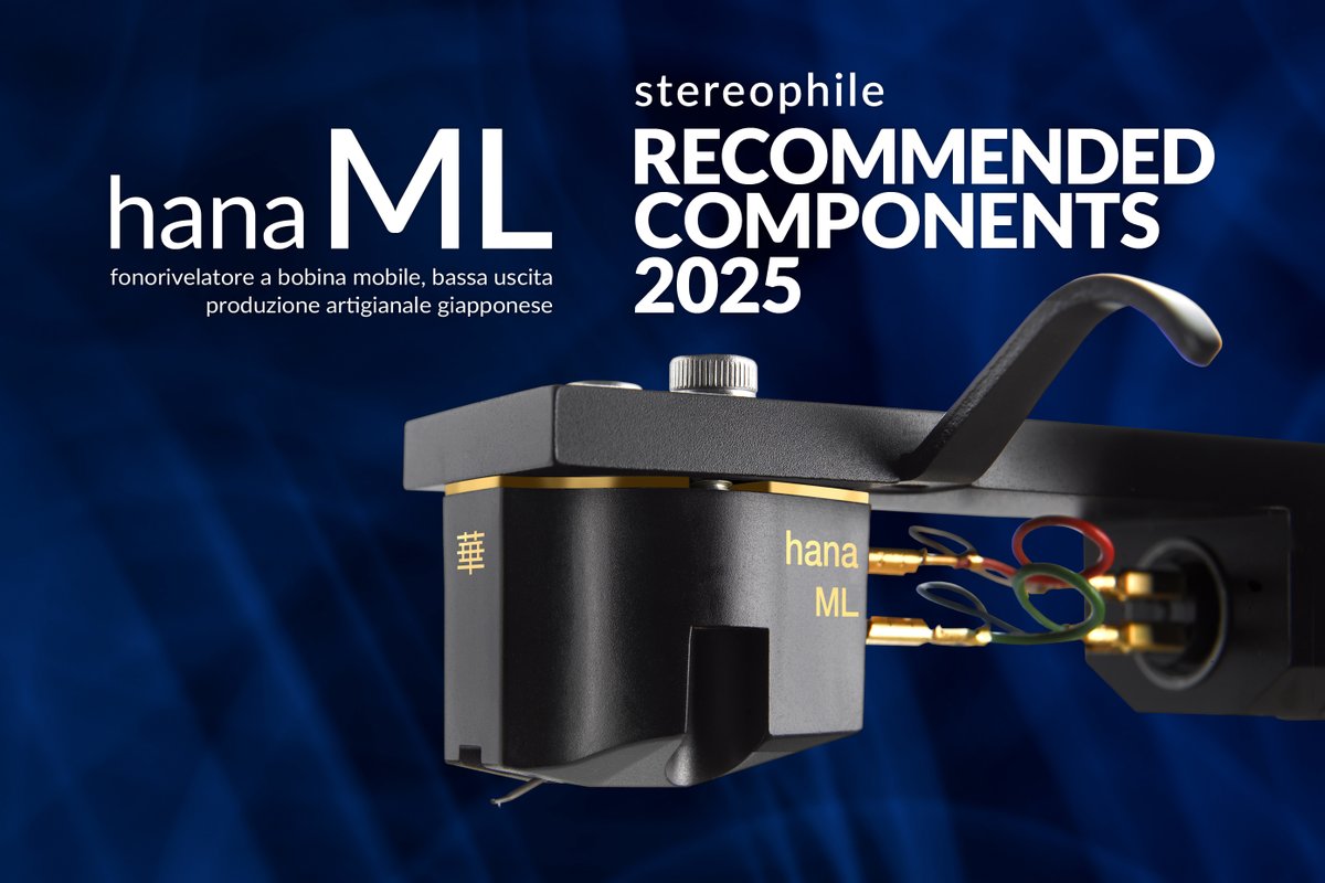 _AudioReference's tweet image. La rivista di riferimento Stereophile ha assegnato il riconoscimento Recommended Components 2025 al fonorivelatore a bobina mobile e bassa uscita Hana ML, testina high-end di produzione artigianale giapponese Hana / Excel Sound.

audioreference.it/?page=news&amp;amp;id=…
#AltaFedeltà #Hana #HanaML