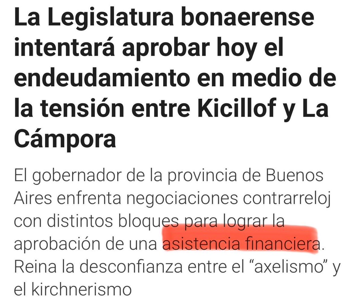 Todo humo y tratar de desviar la atención de las “tensiones” y las “negociaciones” entre los políticos. Poco les importa lo que la gente de la provincia de Buenos Aires necesita. 

No se olviden que la “asistencia financiera” que pide @kicillofok es para bancar la ampliación de