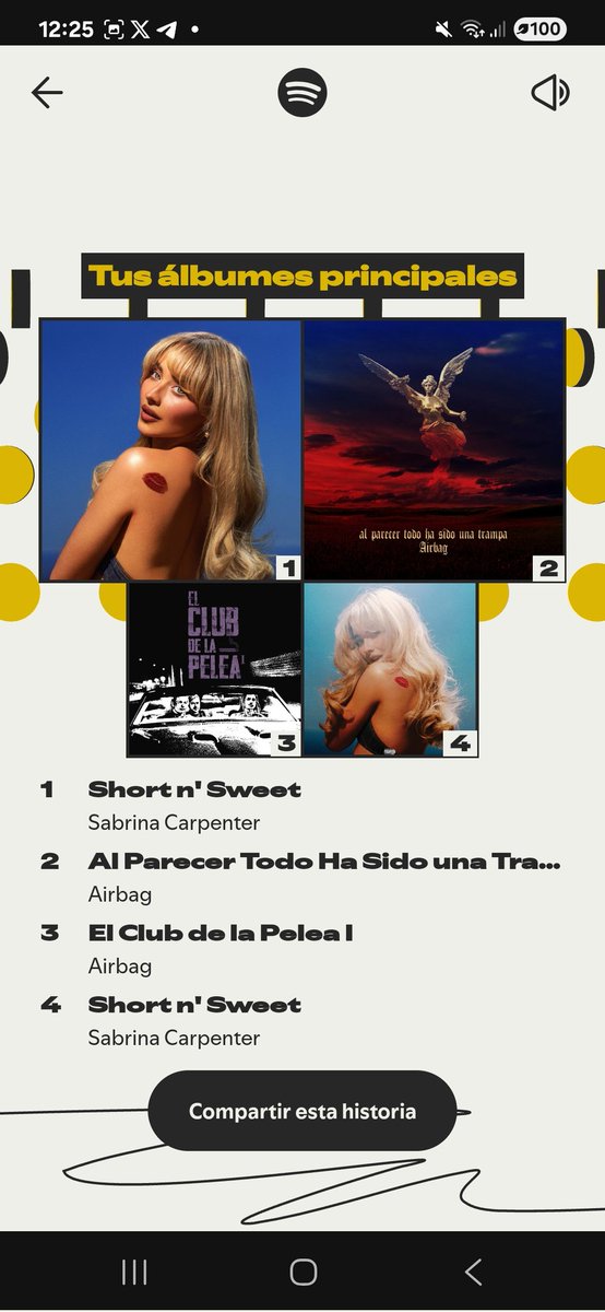 El mio me dijo no sé gorda lo pirateaste mucho tiempo, toma lo último que escuchaste en noviembre