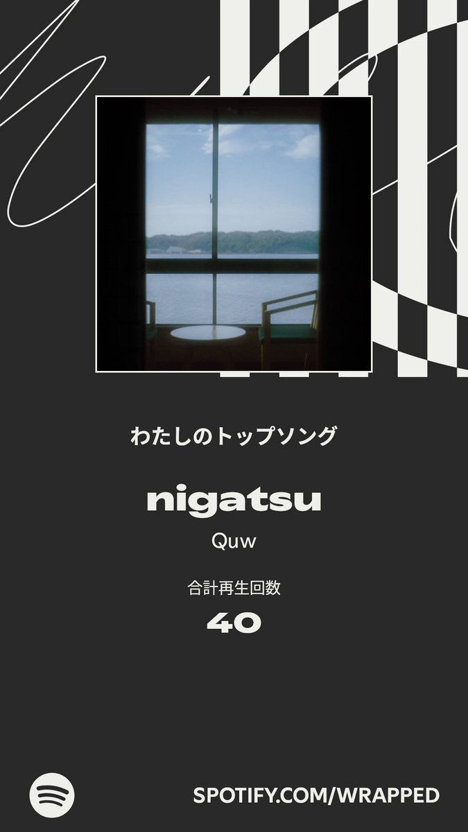 kazarock's tweet photo. 今年のわたしのトップソングは「nigatsu」でした。詳しくはわたしの #Spotifyまとめ をチェック   https://t.co/rtsU7BdqAB https://t.co/w3pekfTDb3