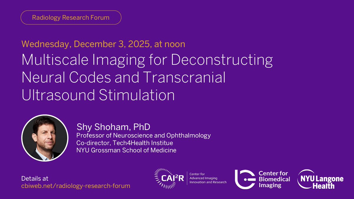 Center for Advanced Imaging Innovation & Research tweet media