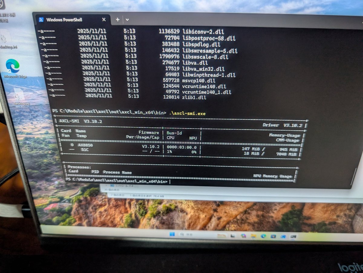 mongonta555's tweet image. Windowsでも動いた(*´ω｀*)

LLM8850

#M5Stack