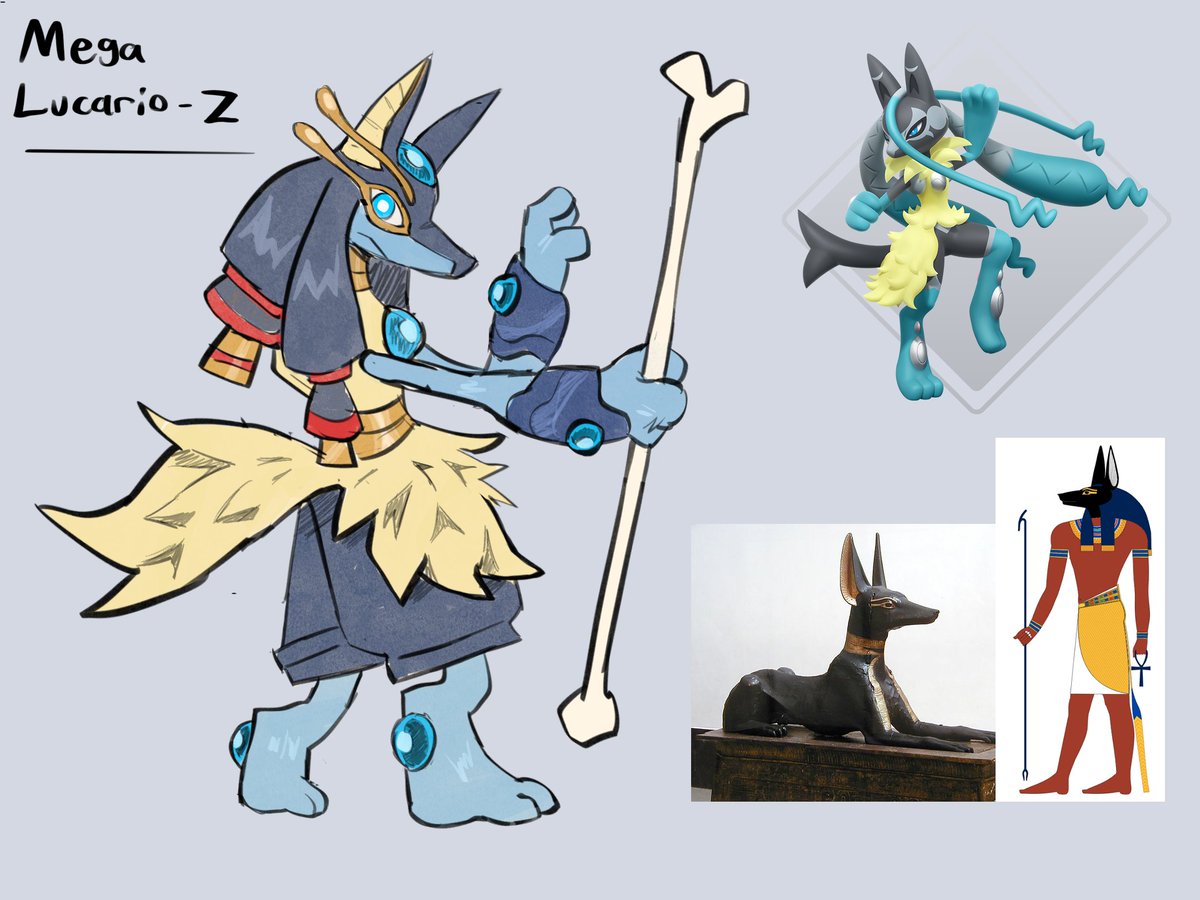 ルカリオ 「My take on mega lucario z #PokemonLegend」|Joseph Jones