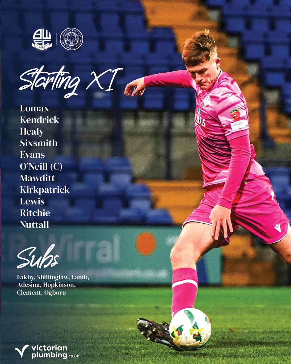 🗞️ Julian Darby's Youth side to take on Leicester City in the FA Youth Cup!

#bwfc