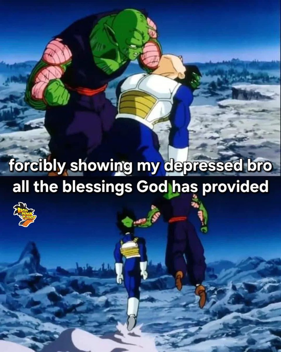 C'mon, retаrd. God has blessed us, and we shouldn't be submitting to despair. 

#dbz #dbgt #dbsuper #dragonball #ChriatIsLord