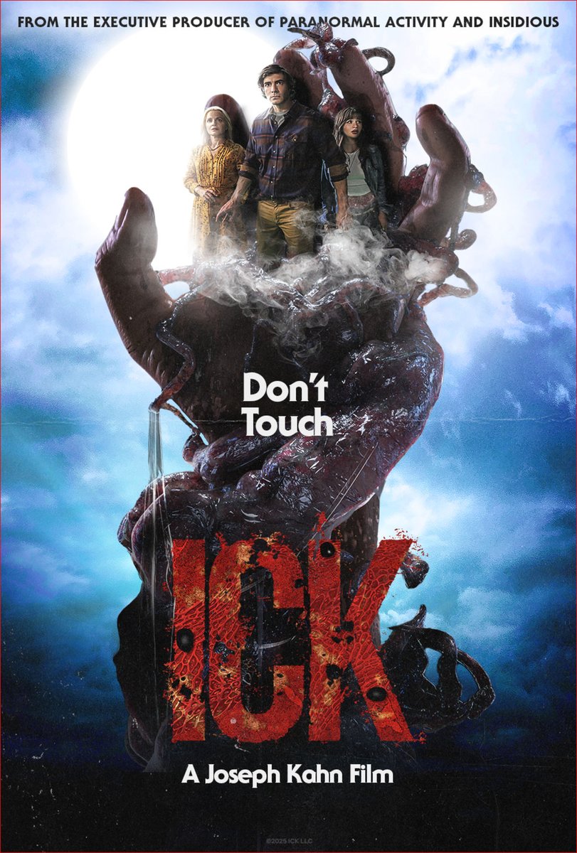 darthmorley's tweet image. Last night's movie was "Ick" on Now TV. Joseph Kahn's creature feature nails the campy horror-comedy vibe with slimy alien goo, sharp satire on modern woes, and Brandon Routh shining as a reluctant hero. Like a fun nod to '80s classics. Highly entertaining! #IckMovie