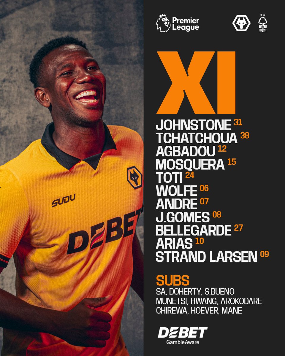 Wolves's tweet image. 🔒 Unchanged from #AVLWOL 
🇮🇪 Doherty back in the matchday squad

How we line-up to face @NFFC 📋