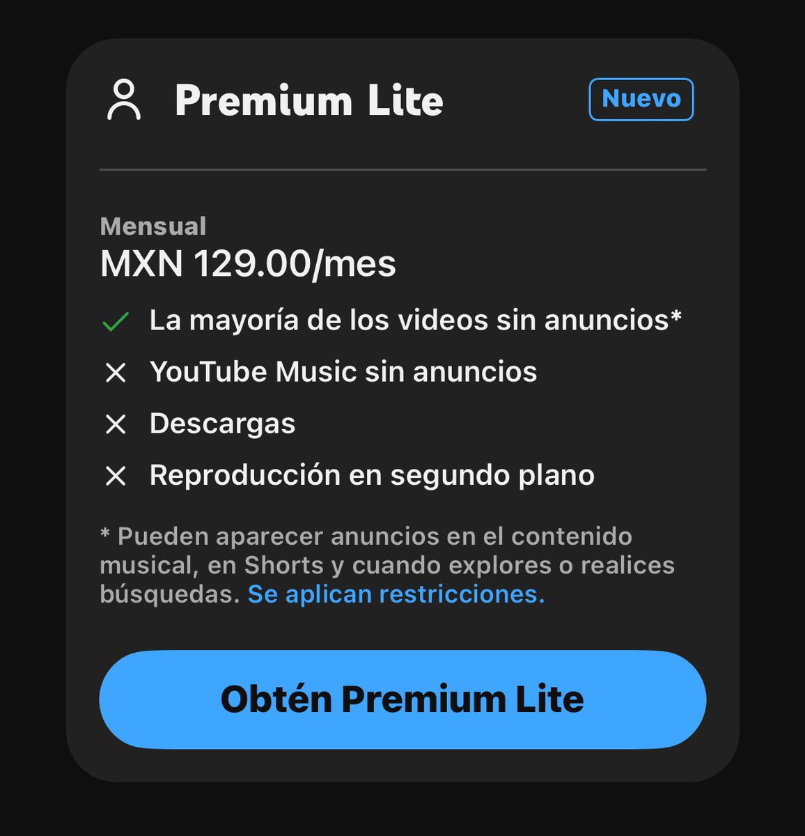 Ashflaminhot's tweet photo. Que tiene de premium esto youtube? Mejor mierda https://t.co/MDARbpAZS0