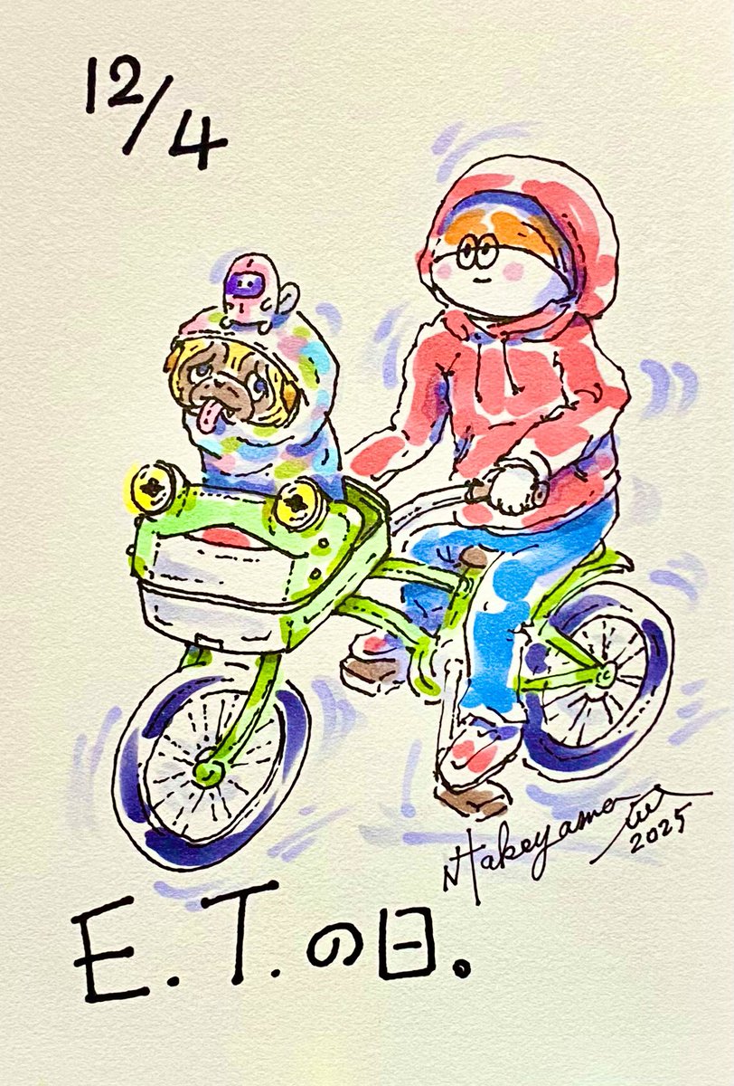 n_takeyama's tweet image. おはようございます。
E.T.の日です。