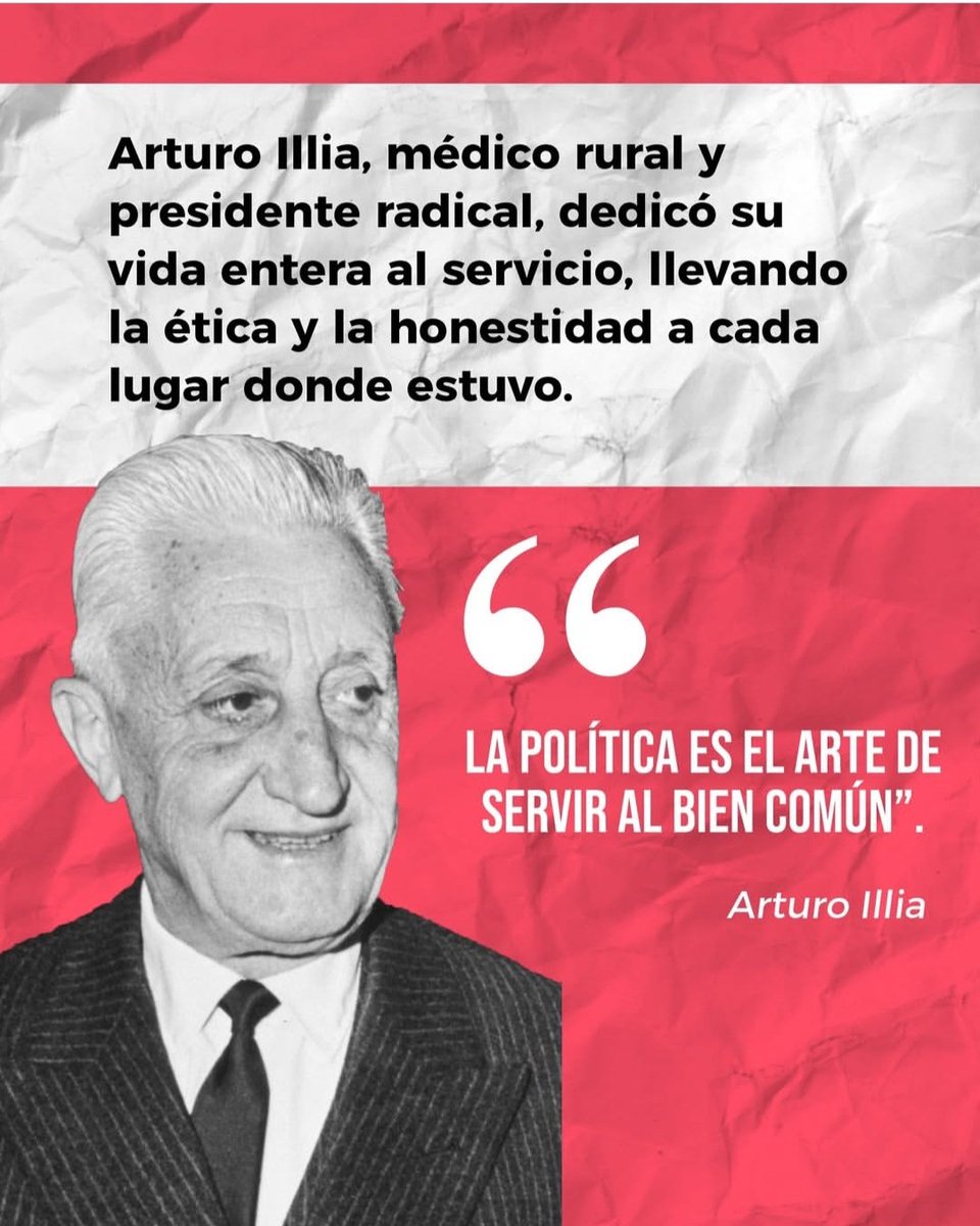 Nuestro reconocimiento a quienes cuidan y salvan vidas cada día.
Recordamos el ejemplo ético y humano de Arturo Illia, médico y servidor público ejemplar.
Feliz día a todos los médicos.