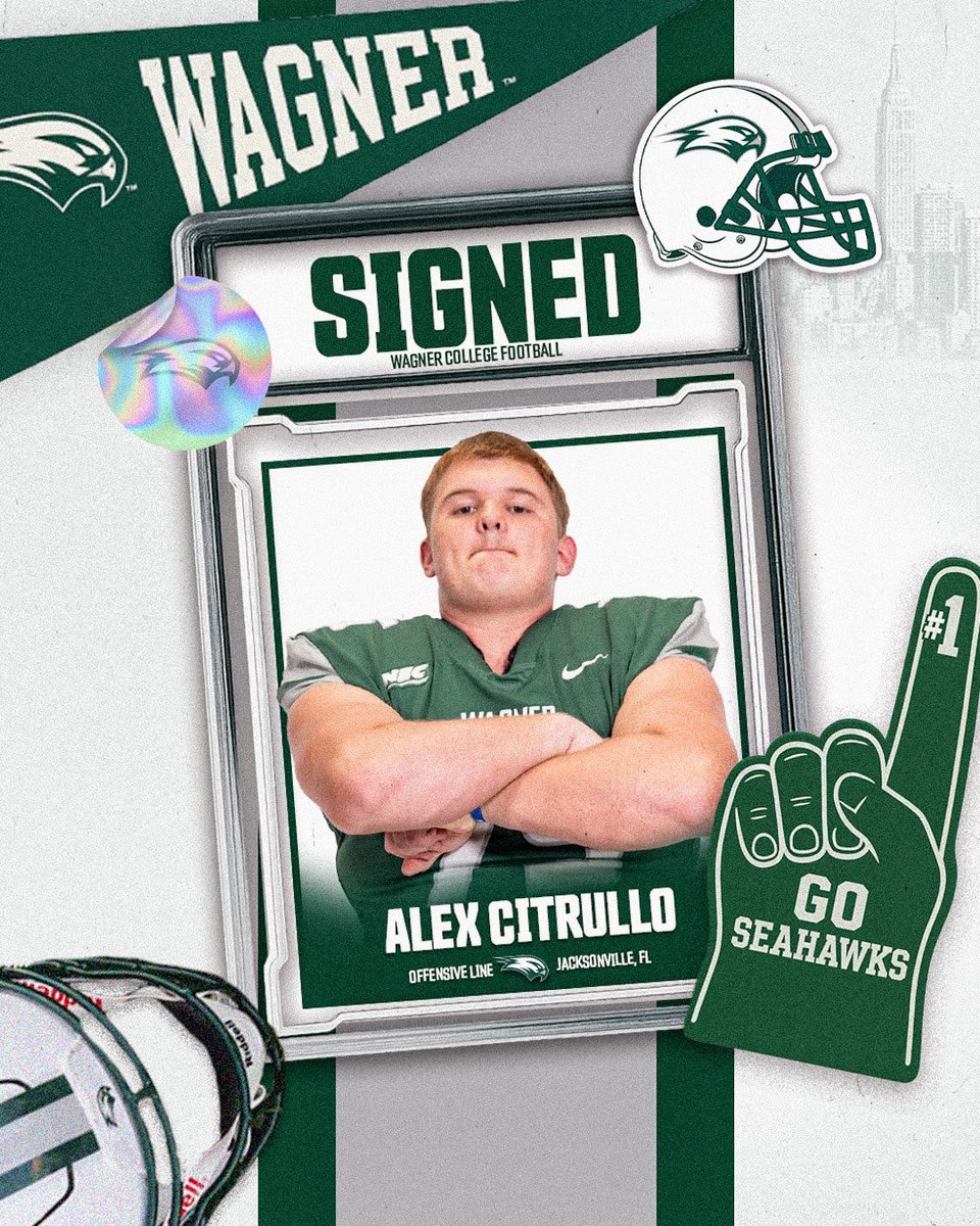 Wagner_Football's tweet photo. SIGNED! ✍️ Welcome to the Wagner Football Family, Alex Citrullo! 

#LetsFly | #NSD https://t.co/I9GFItBC1q