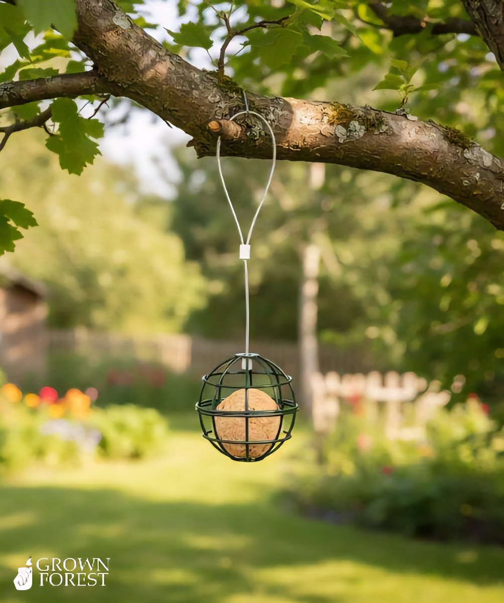 Feed your feathered friends while adding a touch of charm to the garden with these "Fat Ball inside Baubles"!

Shop Now:
grownforest.ie/product/fat-ba…

#sustainablegifts #GrownForest #giftatree #birds #Christmasgifts