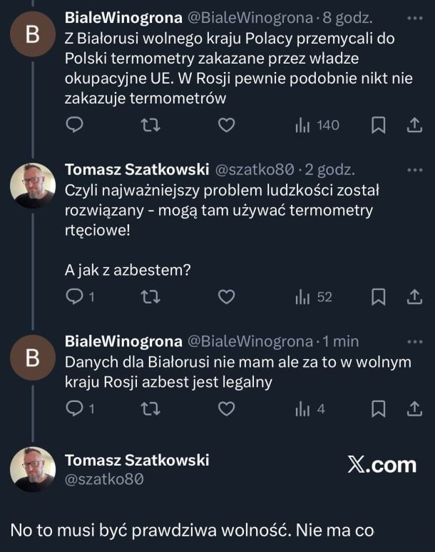 KrakowZPB's tweet photo. #rtęć #wolność #rosja #białoruś #onuce #termometr #azbest https://t.co/CR6004TrNl