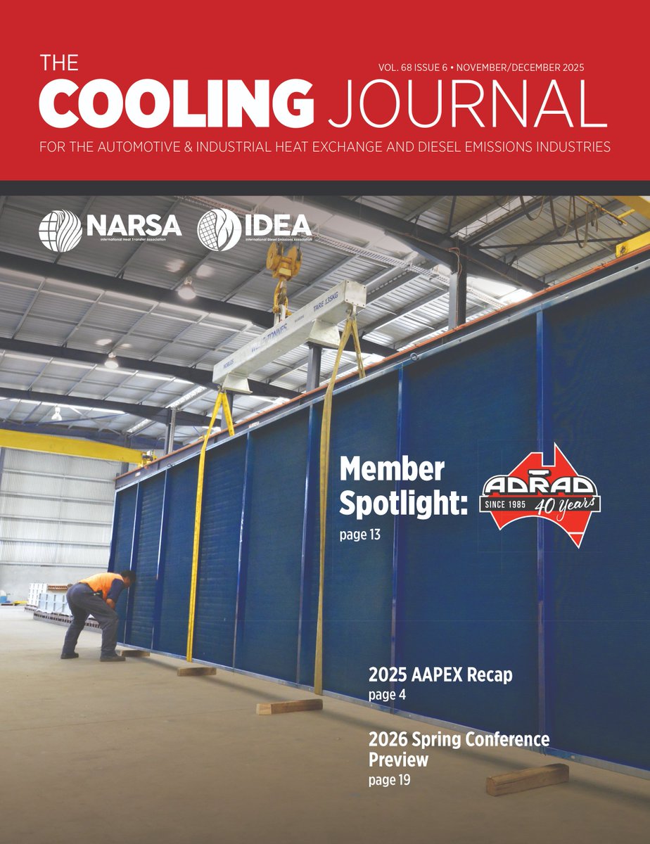 In the final Cooling Journal issue of 2025, we spotlight NARSA member ADRAD who is celebrating 40 years in business. Plus, see all the highlights from our events in Las Vegas including AAPEX. 

Join today to read all about it! narsa.org/join_narsa_ide…