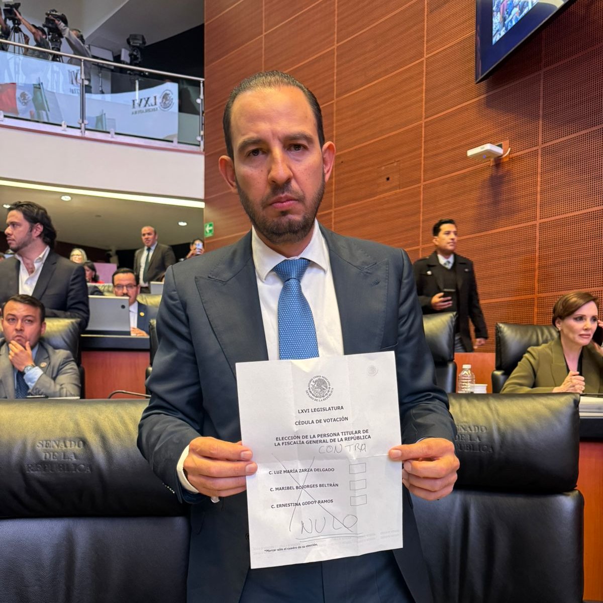 MarkoCortes's tweet image. No avalé la designación de Ernestina Godoy como Fiscal General.
México necesita una Fiscalía autónoma y profesional, no una continuidad que ya mostró límites.
La seguridad y la justicia no admiten improvisaciones.