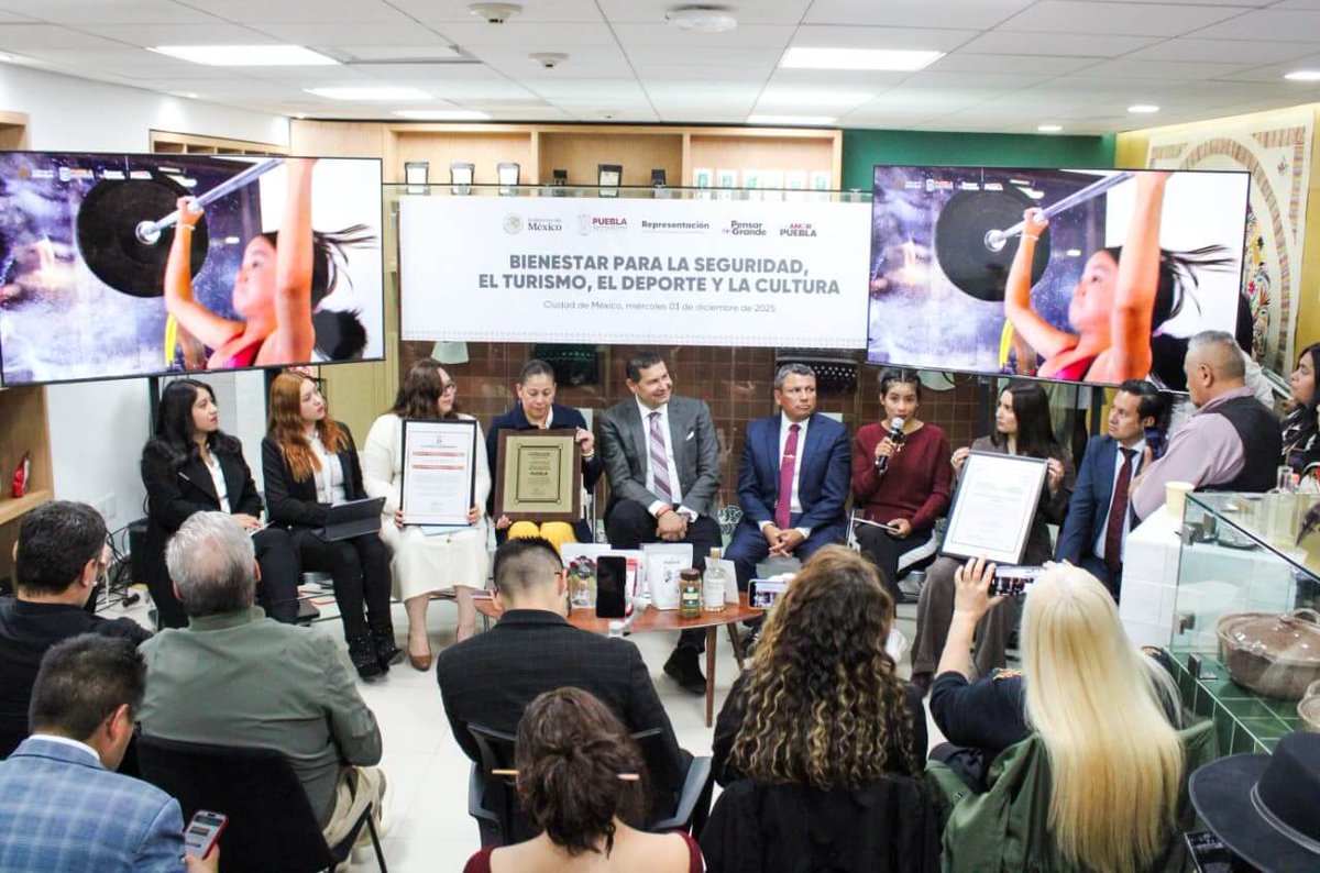 PoderNoticiaPue's tweet image. 👌En CDMX destacan logros deportivos de Puebla en 2025

👌El estado recibirá la Reunión Plenaria del Sistema Nacional de Cultura Física y Deporte (SINADE)

👉Checa el Dato: shre.ink/q5mB

@DeporteGobPue @Gob_Puebla @armentapuebla_ 
#PoderNoticiaPue #DondeTuVozSeEscucha