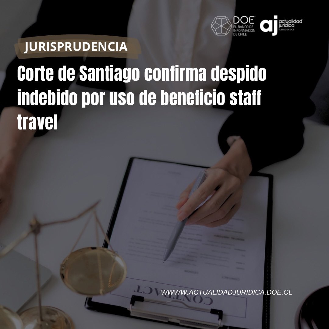 ⚖️JURISPRUDENCIA| Se rechazó recurso de nulidad interpuesto por la aerolínea y mantiene las indemnizaciones ordenadas al declarar indebido el despido de un tripulante de cabina.

Lee acá➡️actualidadjuridica.doe.cl/corte-de-santi…

#DOE #Talcahuano