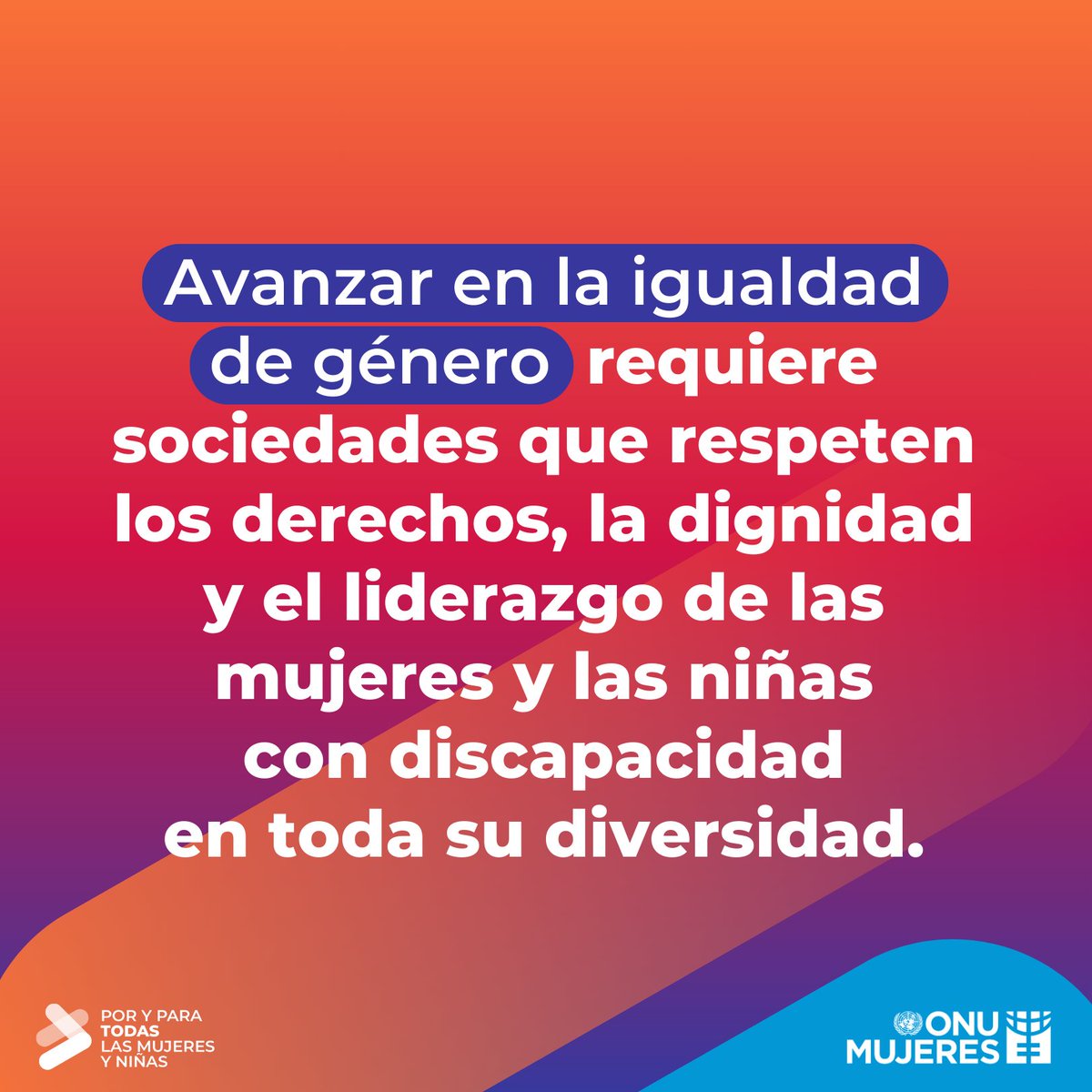 ♿✨ Las mujeres y niñas con discapacidad siguen enfrentando barreras invisibles. Para que nadie quede atrás, necesitamos datos, políticas inclusivas y su liderazgo en cada espacio.  No hay igualdad de género sin inclusión plena. 

👉lac.unwomen.org/es/stories/not……