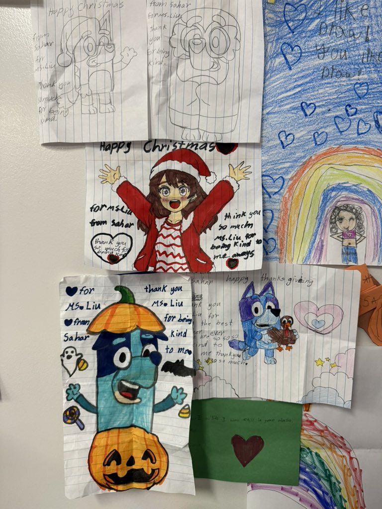 One of my former students always surprised me with sweetest seasonal pictures. They truly made my day.<a href="/OLE_Leopards/">Leonard Elementary</a>
