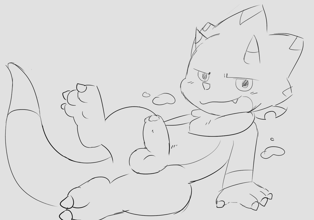 Got some progress on the game which I will show at some point. But right now I wanted to play the new digimon game and forced myself to doodle some... feeling very rusty... >>