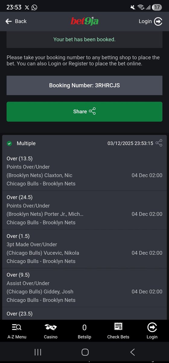 ConvertOdds's tweet image. NBA Spreadsheet on Bet9ja #Bet9jaCode 

3RHRCJS

EDIT &amp;amp; PLAY 

50, 100, 300 odds
