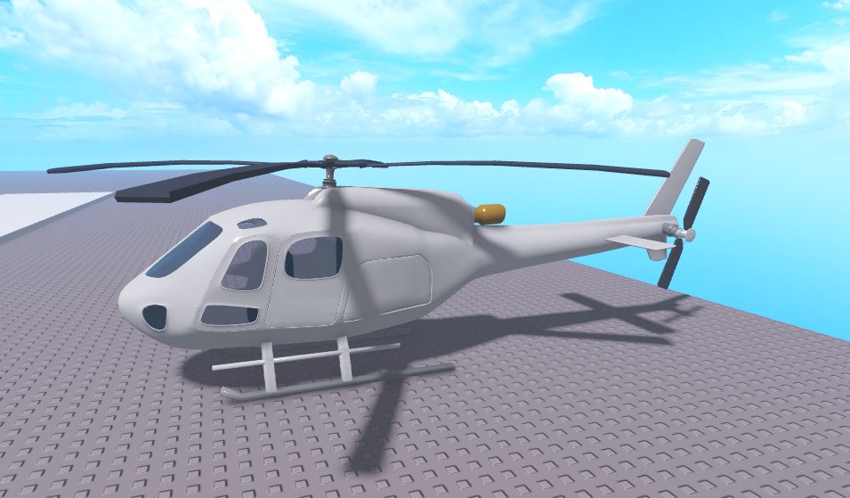 BloxGrizzly's tweet image. helicopter : Eurocopter AS350 #ROBLOX #RobloxDev #RobloxDevs #modeling