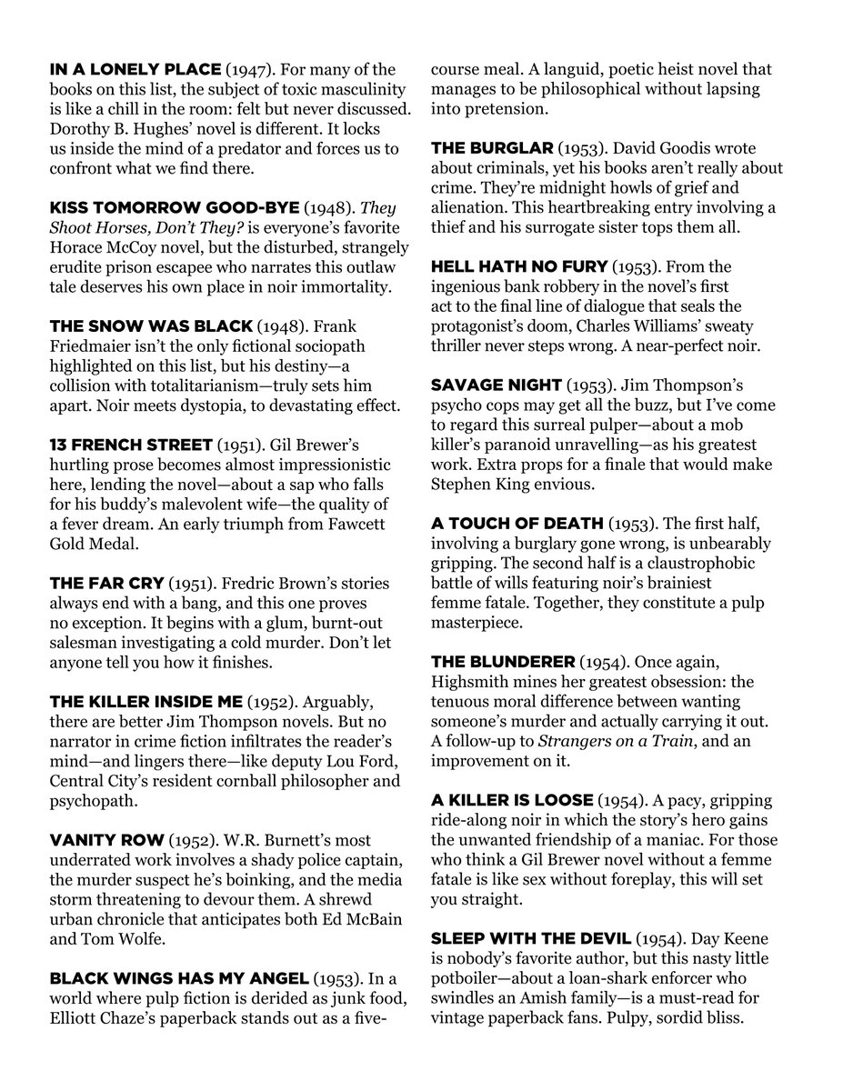 Vatel1675's tweet image. 🧵2/2 : Sixty Novels for #Noirvember, in four parts: