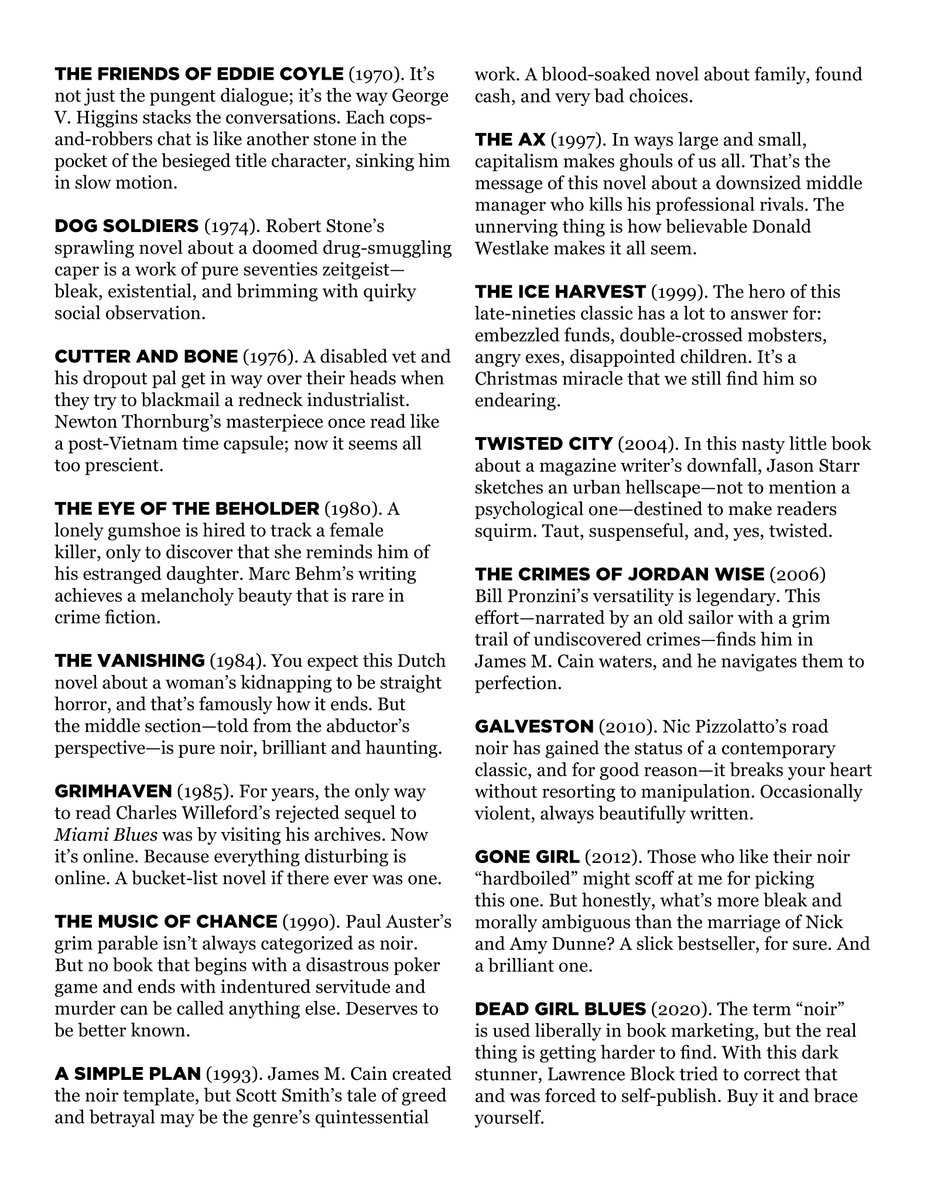 Vatel1675's tweet image. 🧵2/2 : Sixty Novels for #Noirvember, in four parts: