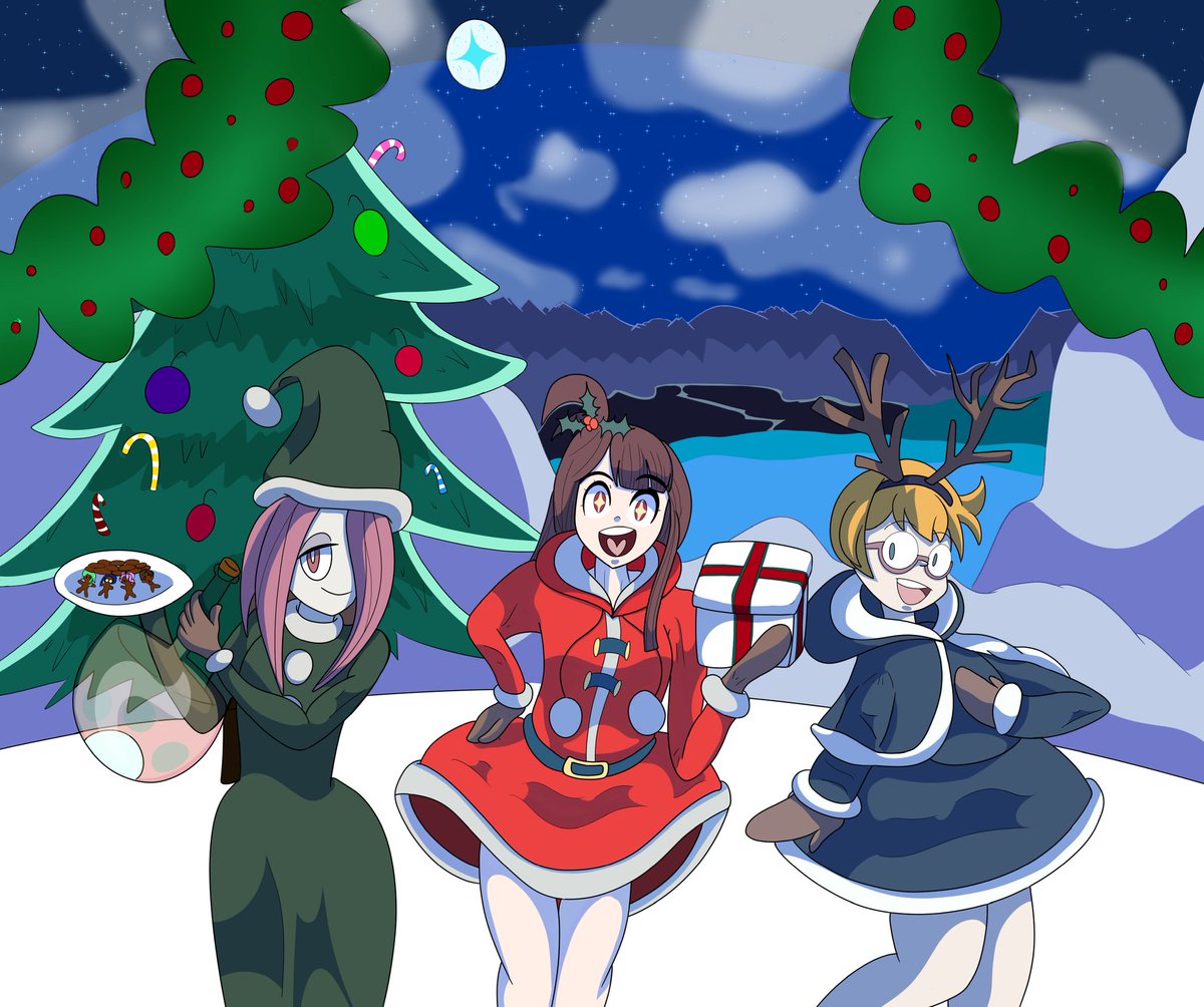 Its the holiday season! Seems some witches are wanting to spread some Christmas sprit.
#LittleWitchAcademia #holidayseason