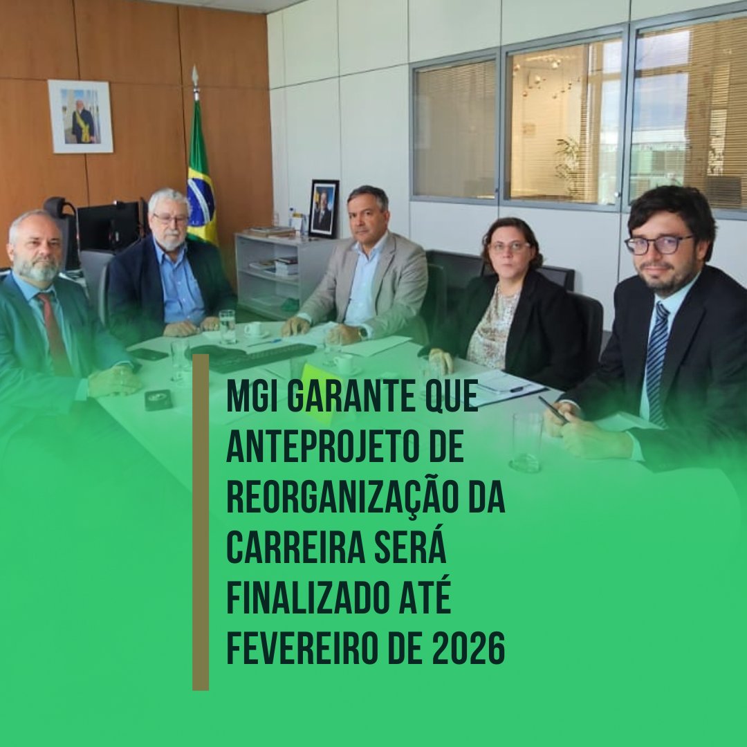 unaconsindical's tweet photo. MGI garante que anteprojeto de reorganização da carreira será finalizado até fevereiro de 2026. Termo de Acordo nº 41/2024 estabelecia o fim de 2025 como prazo limite de implementação de todas as cláusulas. Encontro foi realizado nesta quarta, 3  https://t.co/alB3wD47mf https://t.co/FYq2JHqj1M