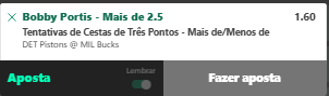 Grilo_Tips's tweet image. 1u
Explicação👇:

Bobby Portis vem mantendo  uma sequência recente de 4 / 5 / 4 / 3 / 5 tentativas de três pontos.

E hoje o contexto joga ainda mais a favor dessa linha: Giannis Antetokounmpo está pedindo para ser trocado do Bucks, o que pode resultar em uma partida onde ele…