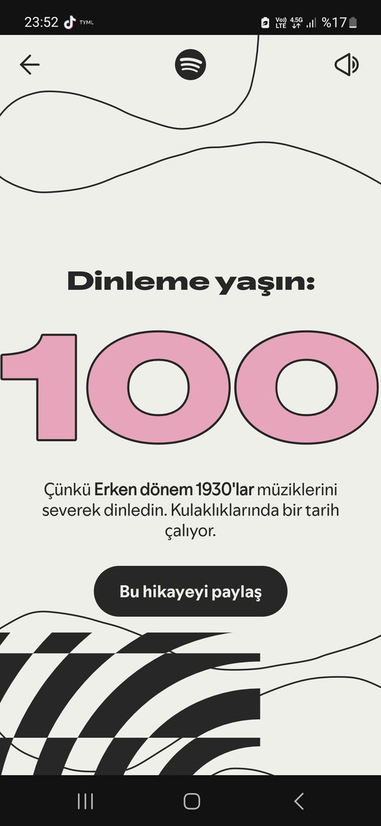 arkadaslar... galiba rekor bende 😔 20 yasında bi cıtırım sanıyordum oysaki ici gecmis benim, yaslanmısım. #SpotifyWrapped