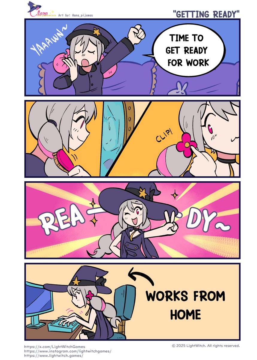 Getting ready for work